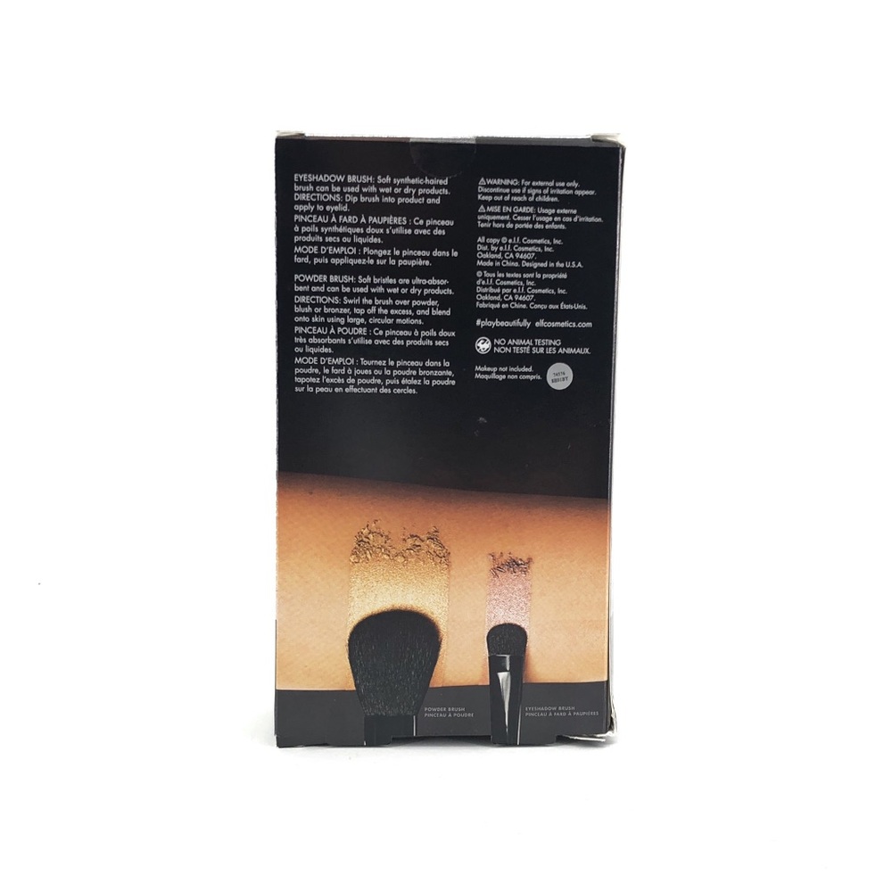 ELF Essential Brush Set - Powder + Eyeshadow Brush - Picture 2 of 6